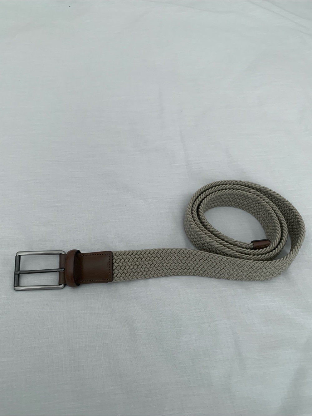Grand Slam NWT Men's Braided Stretch Golf Belt Khaki Beige Tan Size 44 - Picture 4 of 5